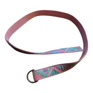 Douglas Paquette "Lily" Colors Patchwork Paisley Belt Size Small EUC USA